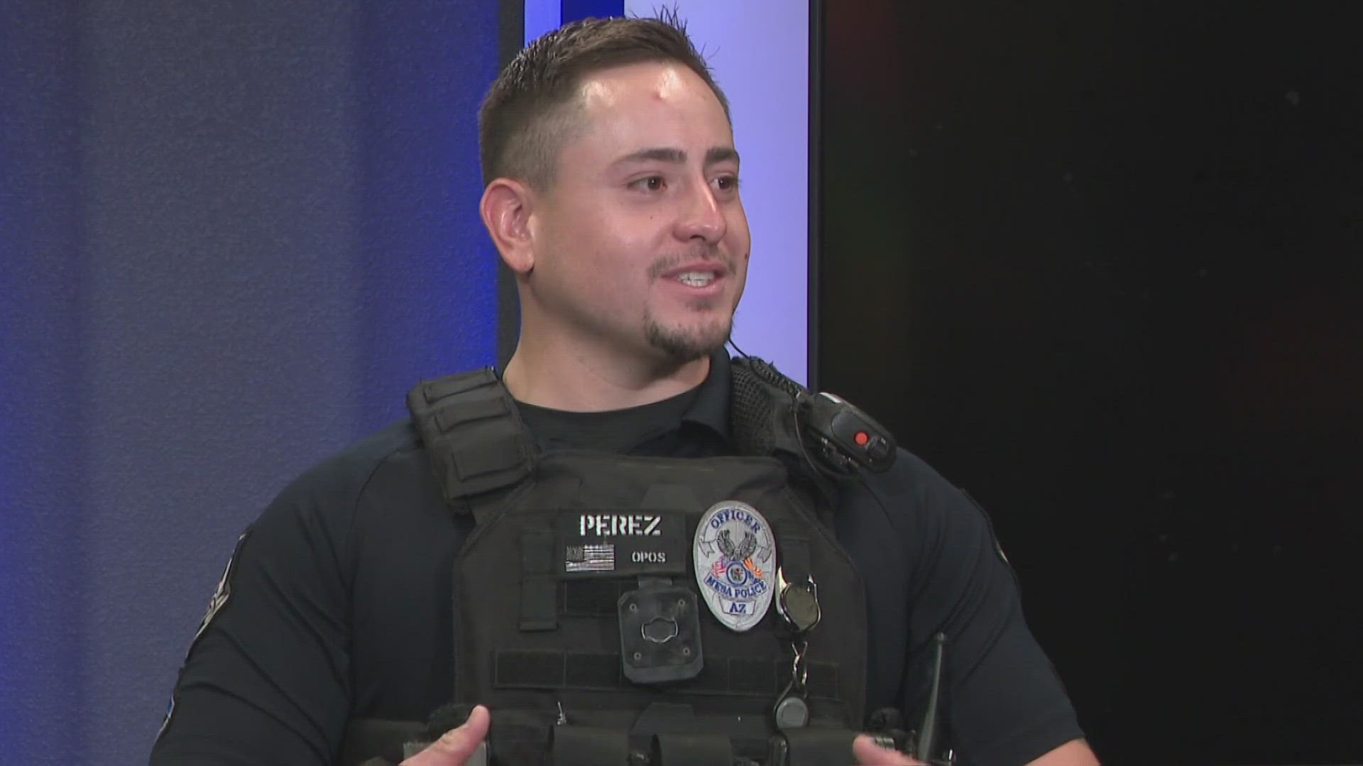A Mesa police officer is being hailed a hero after saving a baby's life.