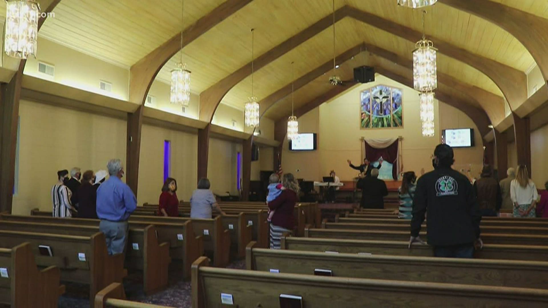 While some churches across central Arkansas stuck to live streaming, others navigated the guidelines to welcome their congregations back in.