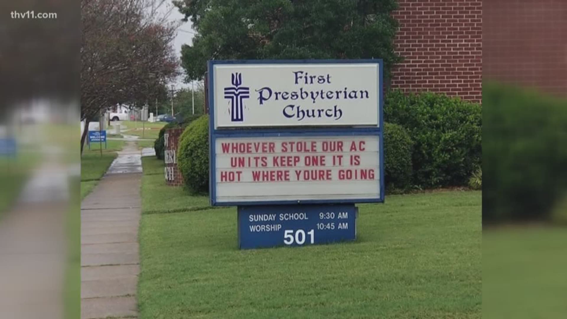 All eyes on a Benton church after a member posted a controversial sign outside the facility.