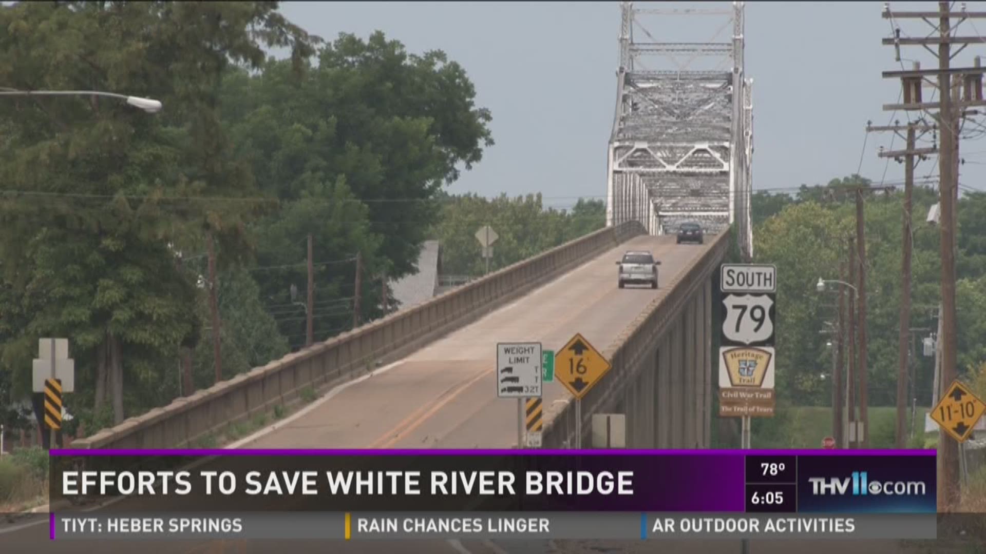 Efforts to save White River Bridge in Clarendon
