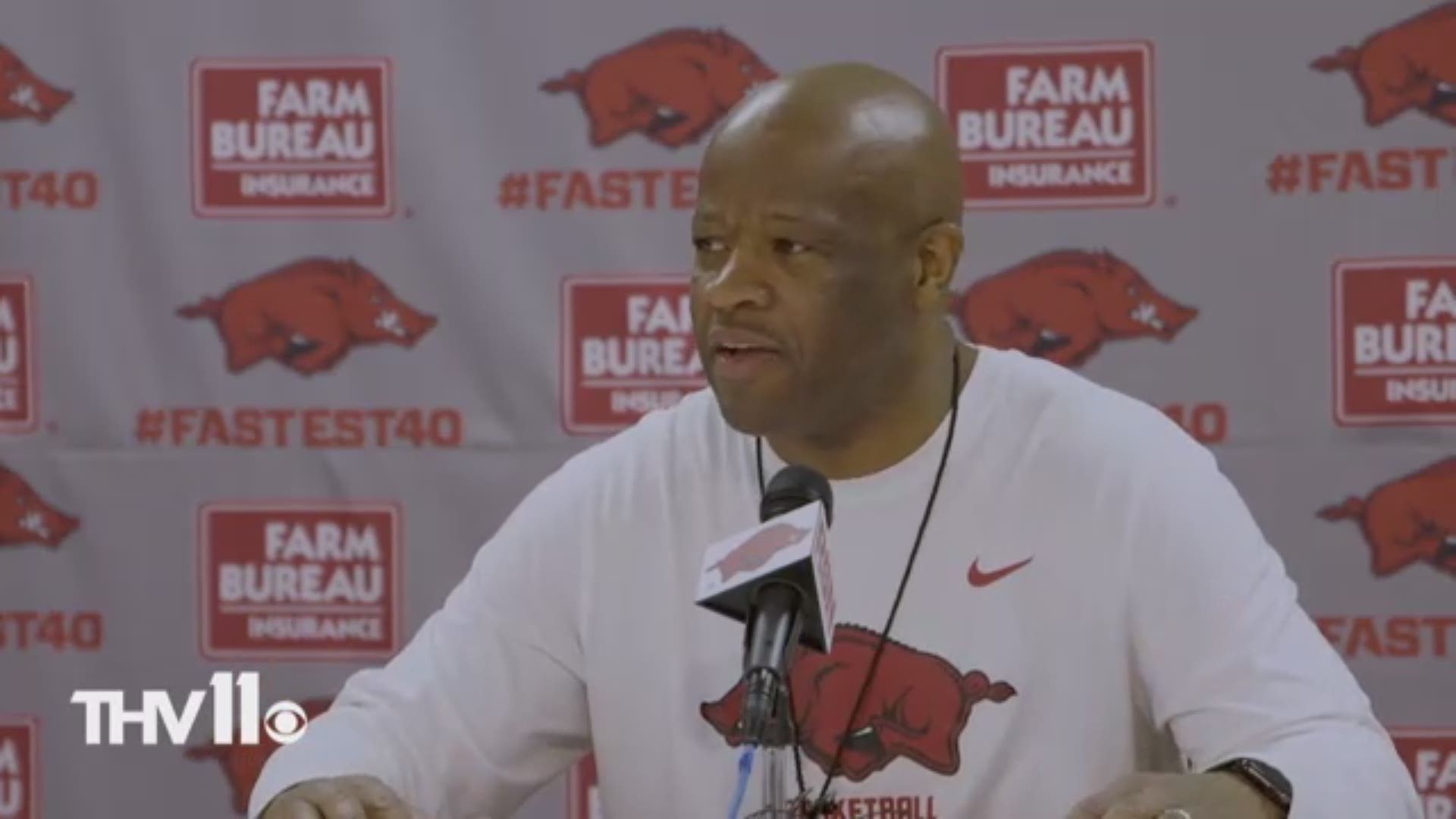 Mike Anderson offers his thoughts on his star sophomore entering the NBA draft and foregoing Arkansas' NIT game against Providence