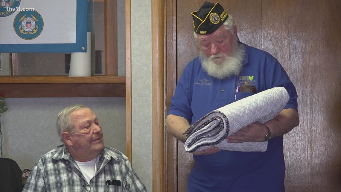 Arkansas veteran honored by community on Flag Day
