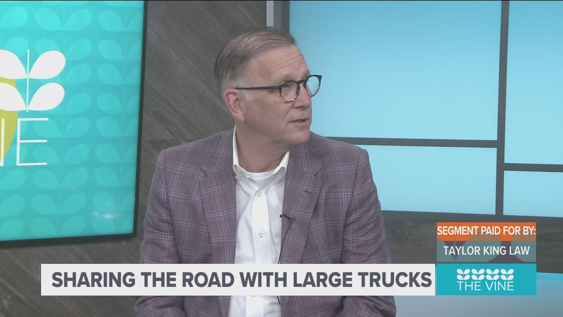 Taylor King tells us how to be safe when sharing the roads with large trucks.