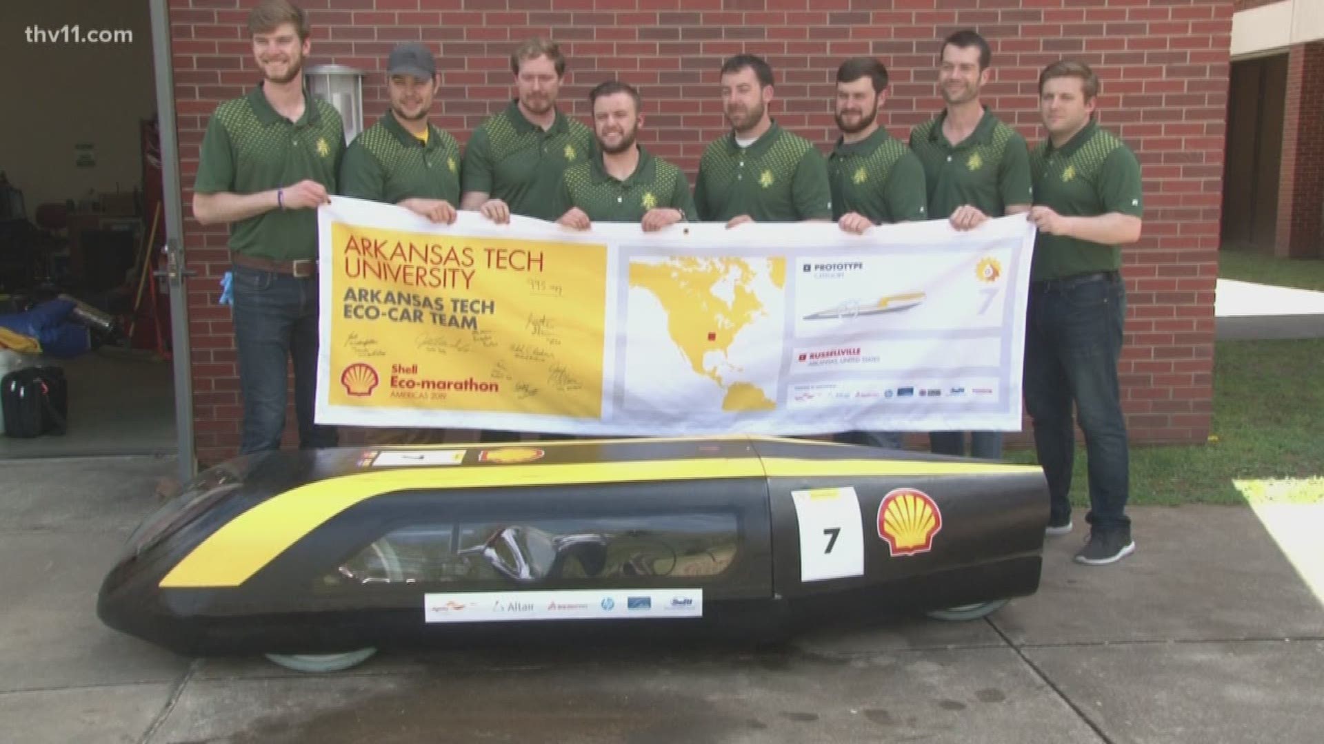 A group of Arkansas Tech students built a car that gets nearly 1,000 miles per gallon.