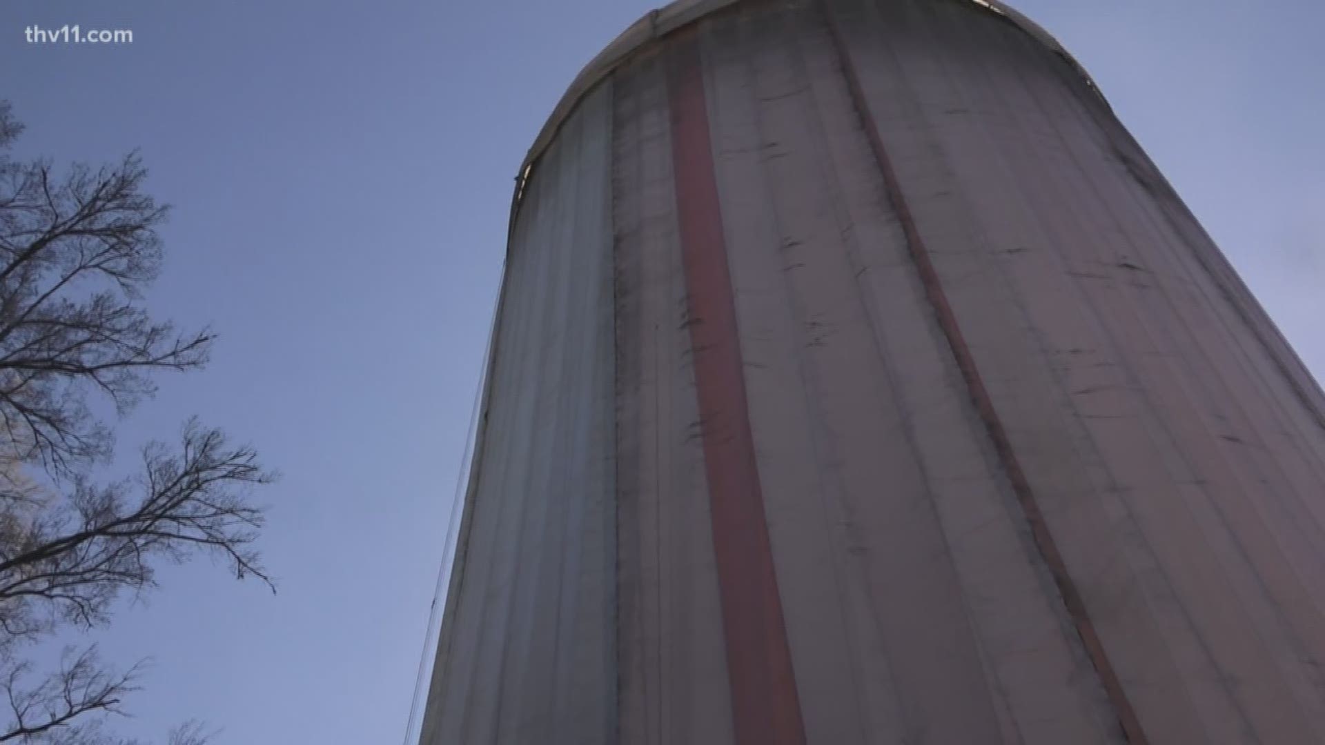 For years, the water tank known as the "Texas-McHenry" tower has been a town staple. But, the only reason it stands out is because of its plain, and what some call boring, structure.
