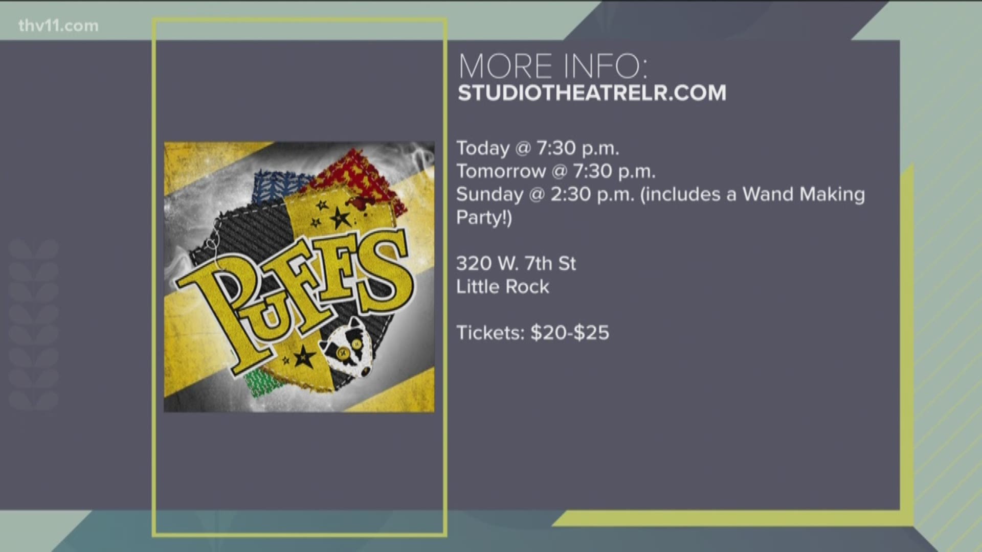 This weekend The Studio Theatre wants to send you to a "Certain School of Magic" with their play "Puffs."