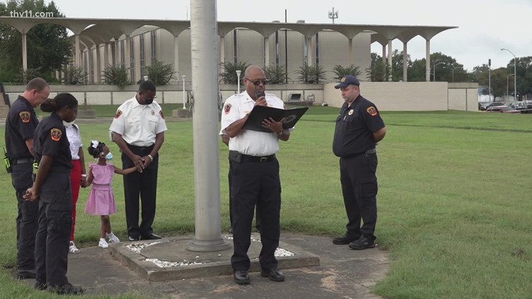 Pine Bluff firefighters honor the fallen on 21st anniversary of 9/11 attack