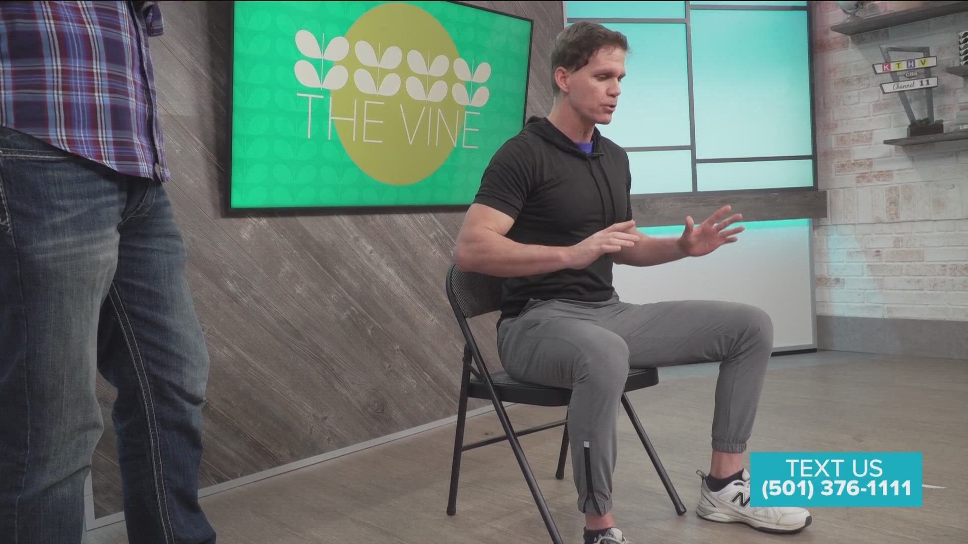 Jeff McDaniel from Fast Fit, is shows us some exercises you can do with a chair.