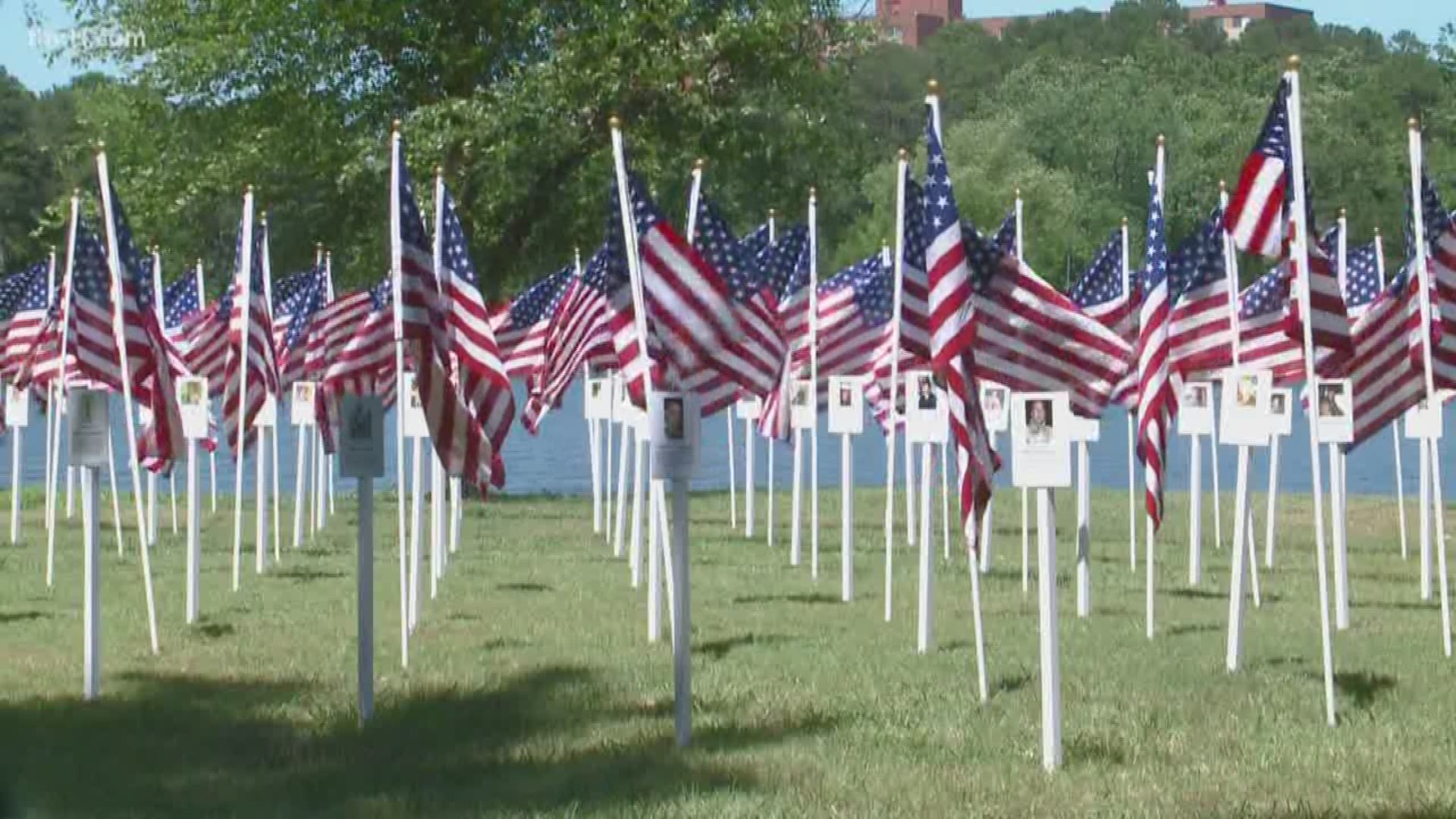 A special memorial was placed at Lake Willastein in Maumelle honoring Arkansas service members who have given their lives to their country since 9/11.