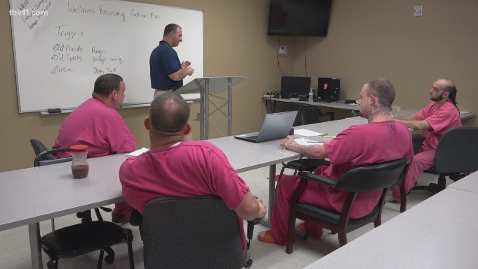 In November, we first told you about a pilot program coming to Lonoke County aimed at battling the drug epidemic. The PACT project pairs inmates battling drug addiction with someone who once walked their path. Today, we take a look inside the program and introduce you to a man who is changing lives behind bars.