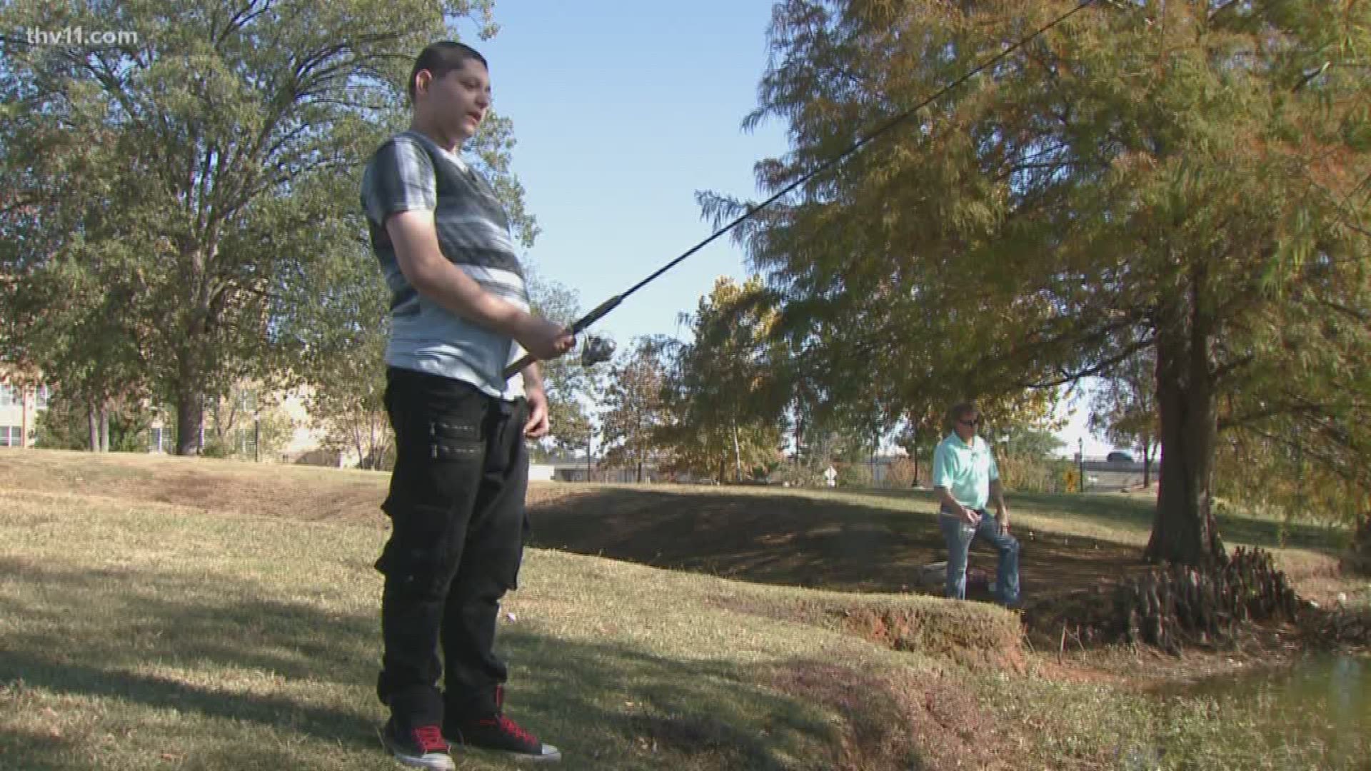 Tristan is a 14-year-old who has been in foster care for three years. He went fishing as he talked about the kind of family he hopes to have one day.