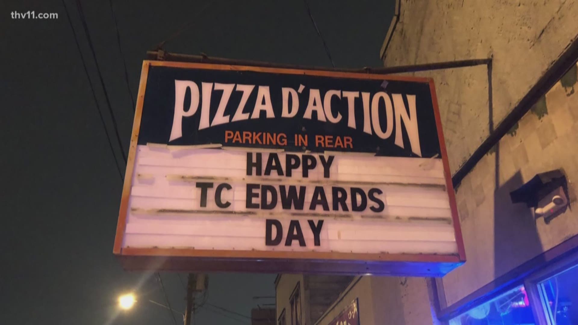 Terry Charles "TC" Edwards was a Little Rock heavy metal musician. He played almost nightly at Pizza D's in Little Rock.