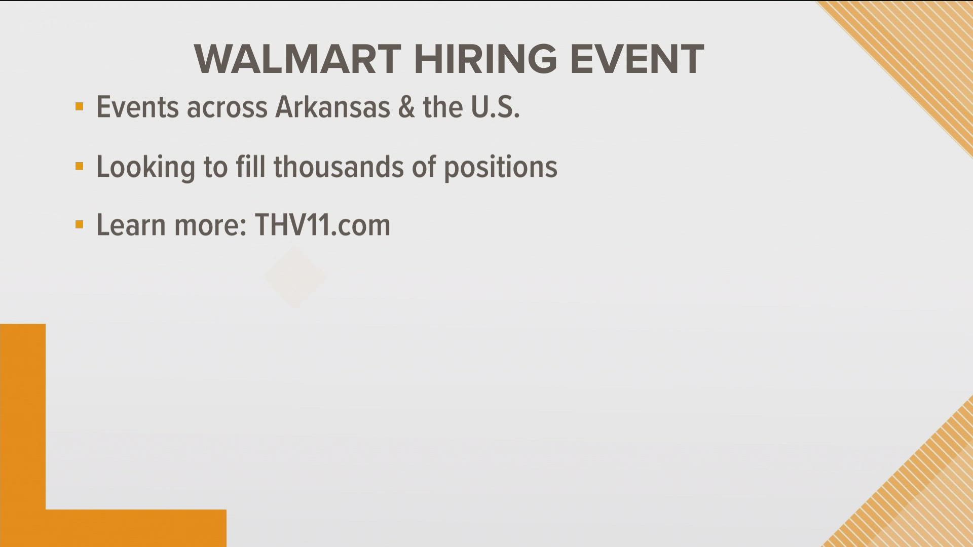 Walmart and Dillard's are planning to hire hundreds of seasonal employees.