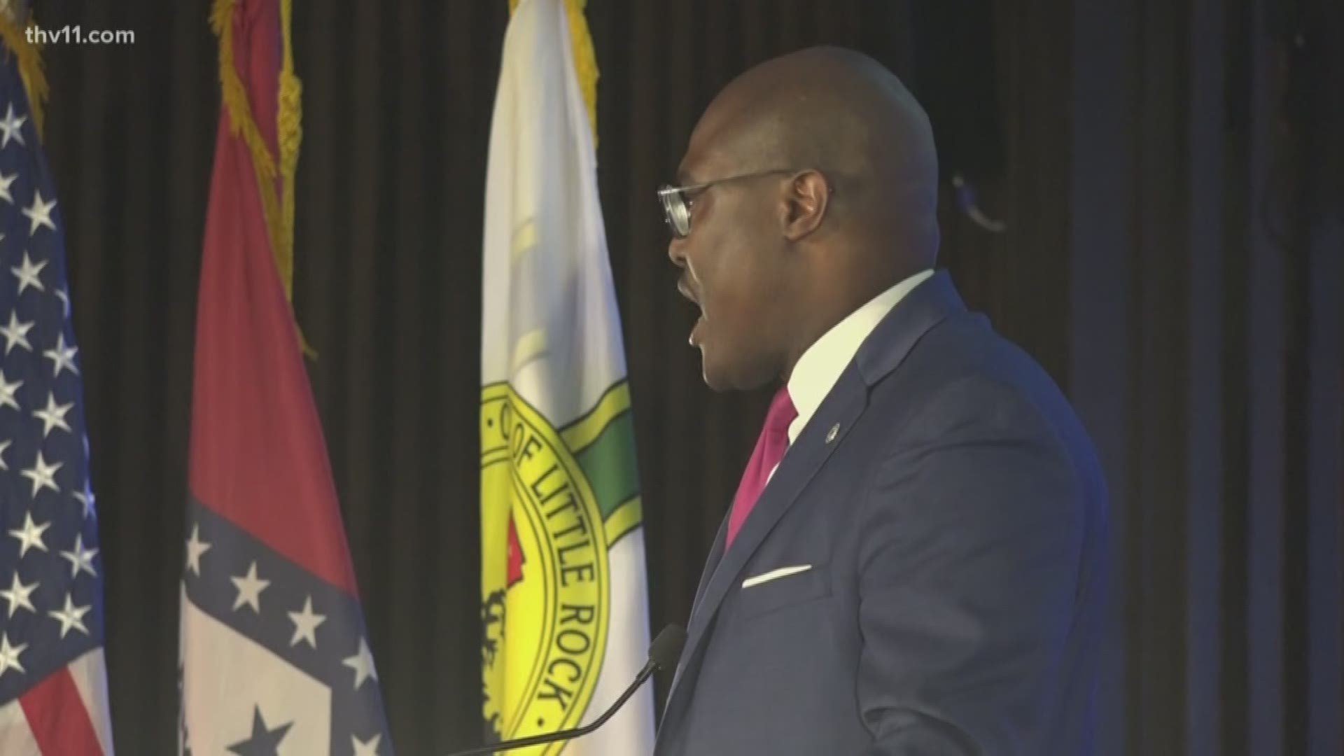 Little Rock Mayor Frank Scott talks education, public safety, and the future of the city in his first state of the city address.