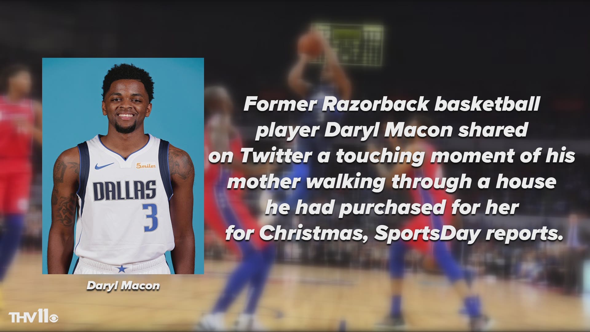 Former Razorback Daryl Macon gives his mother an unforgettable Christmas gift