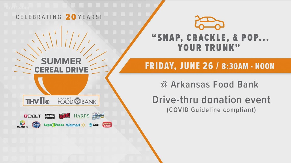 How you can help donate for THV11 Food Cereal Drive