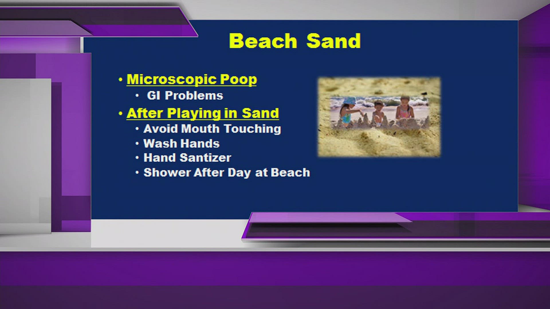 Is the sand at the beach clean? Likely not says Dr. T. Glenn Pait