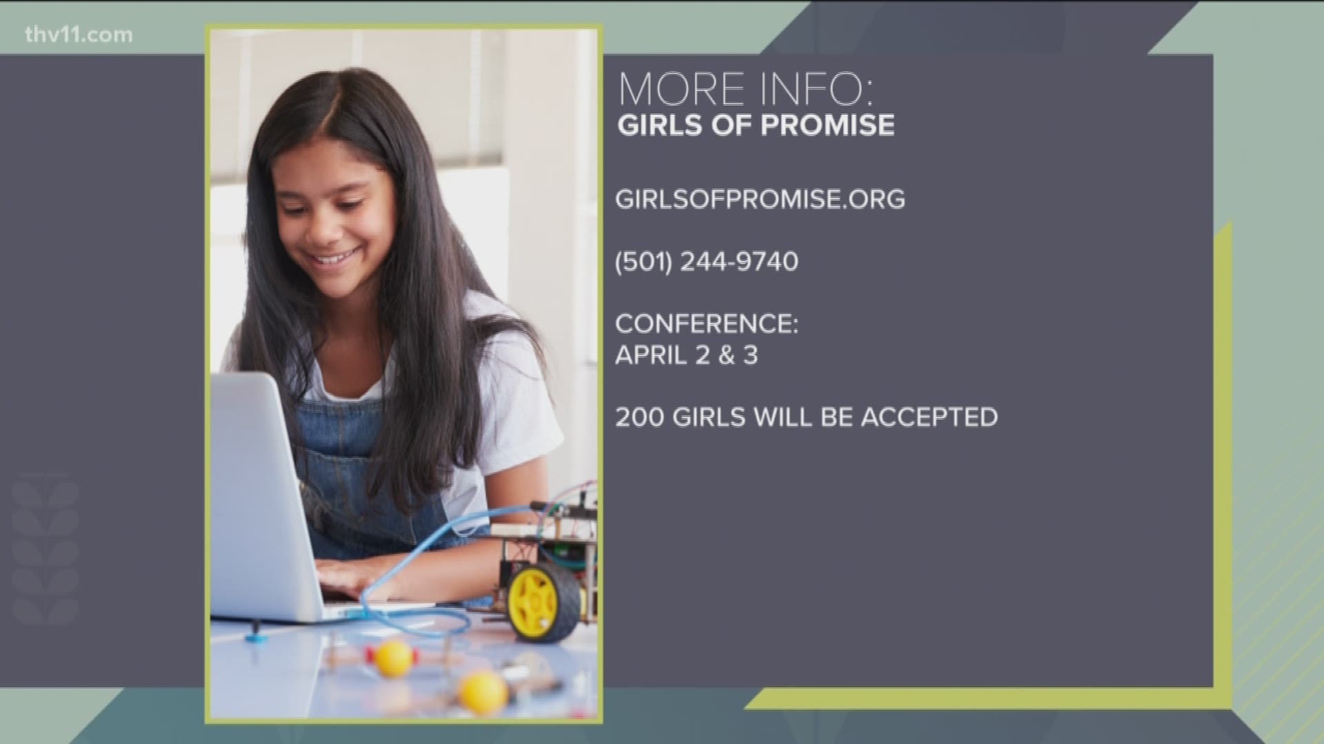 Inspire girls to go after their dreams in the fields of science, technology, engineering, arts, or math.