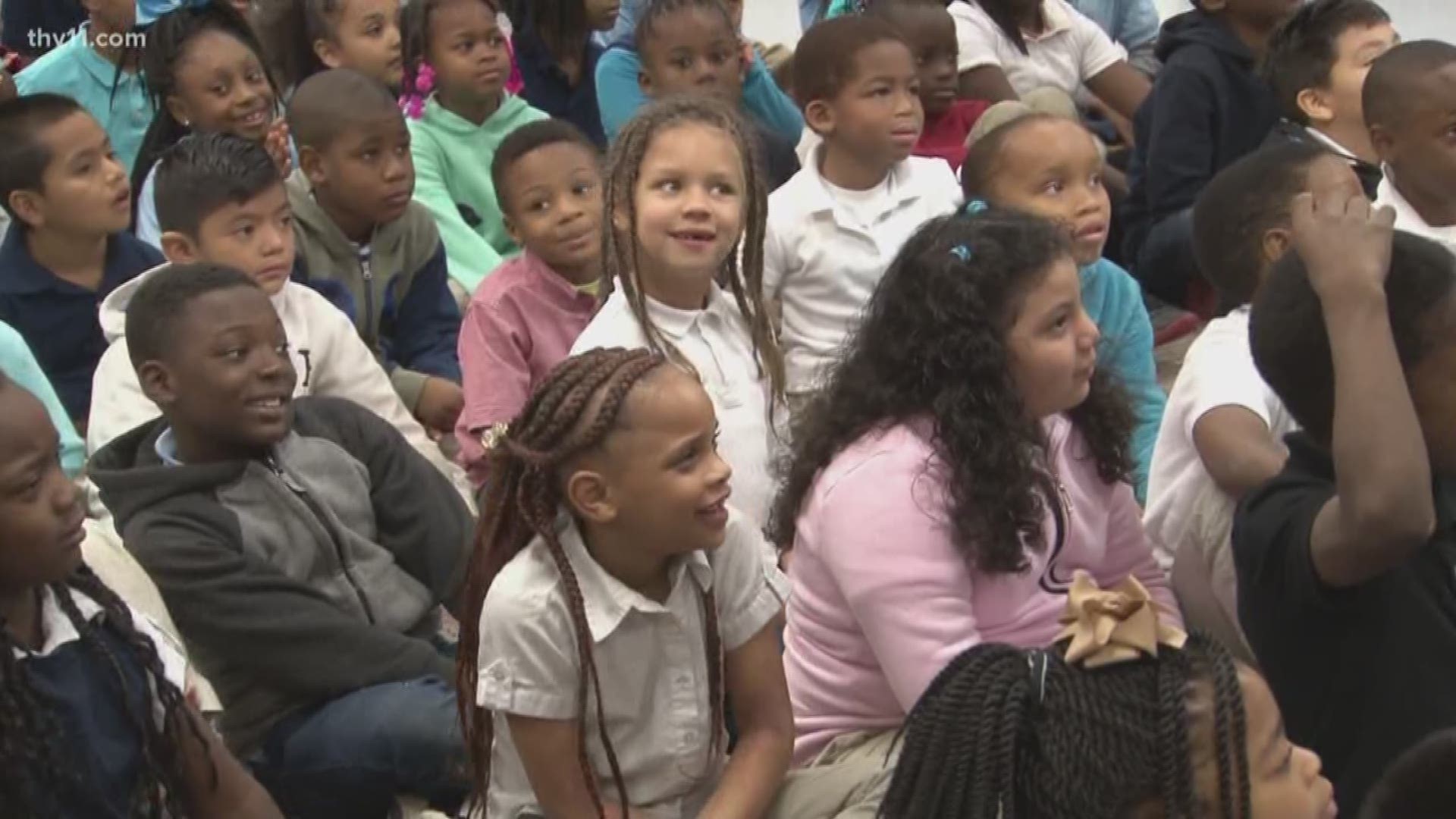 This was the biggest single day of reading in the Little Rock School District. All 600 classes in Little Rock's elementary schools had guest readers.
