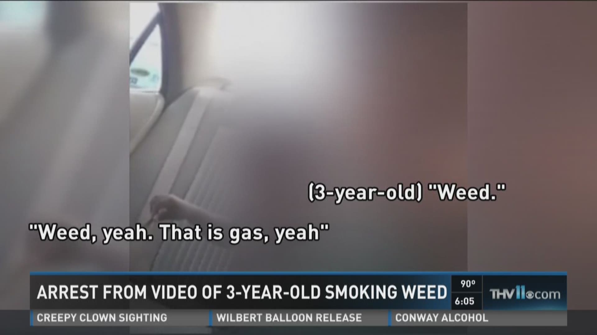 Arrest from video of 3yearold smoking weed