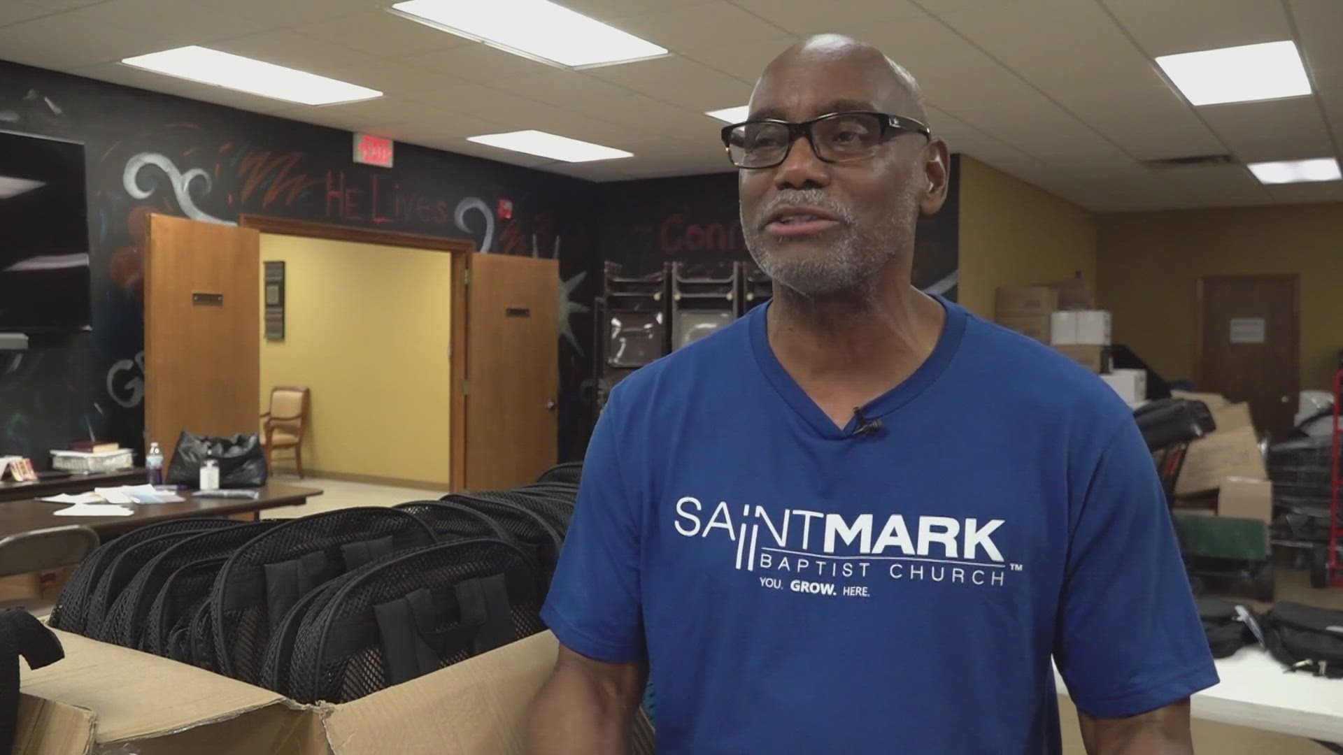 A backpack give away was held at St. Mark Baptist Church to ensure kids have the supplies needed to begin this school year.