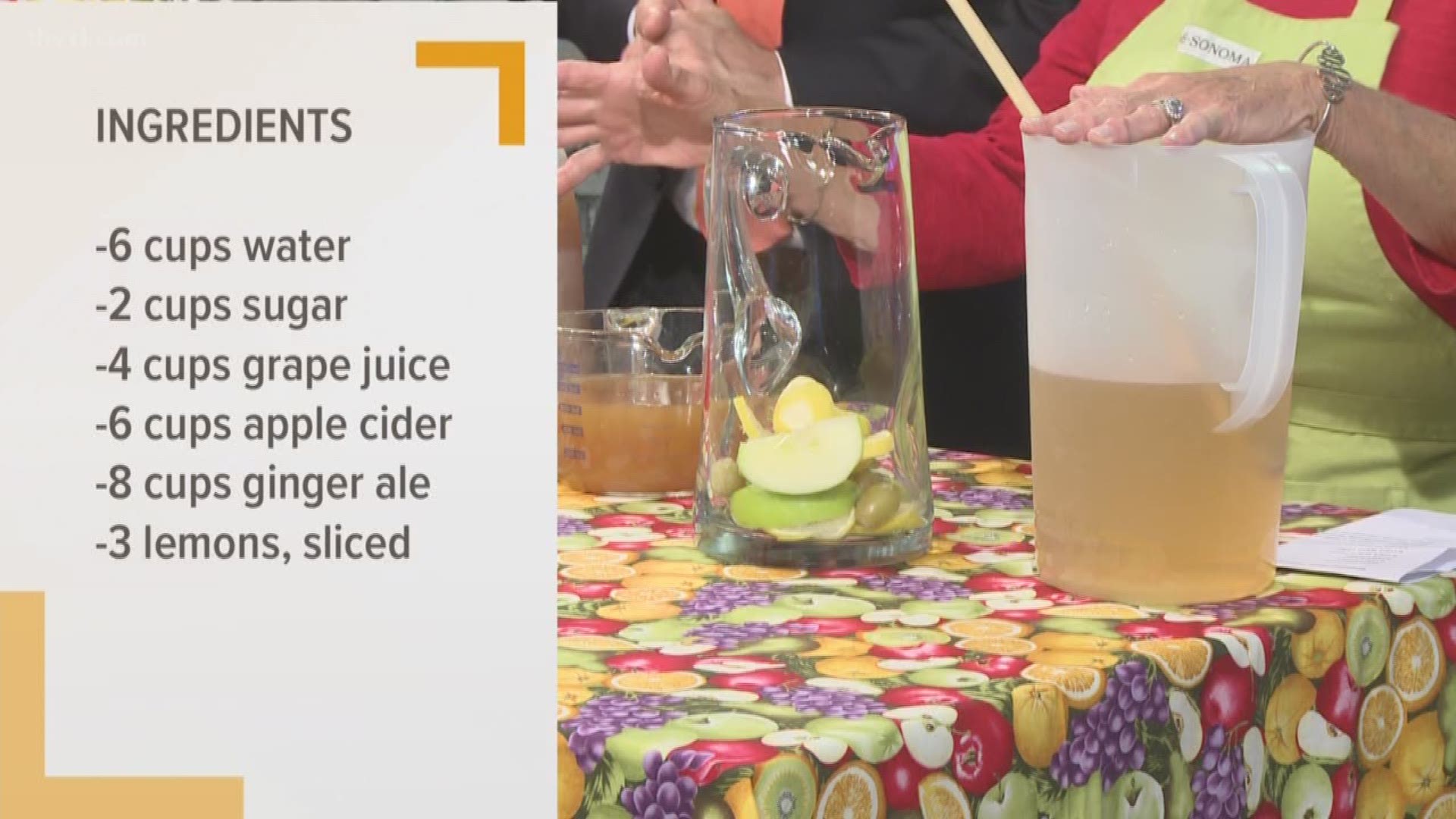 Debbie Arnold shows us an apple cider punch that is great for hot days when hot cider just won't do.