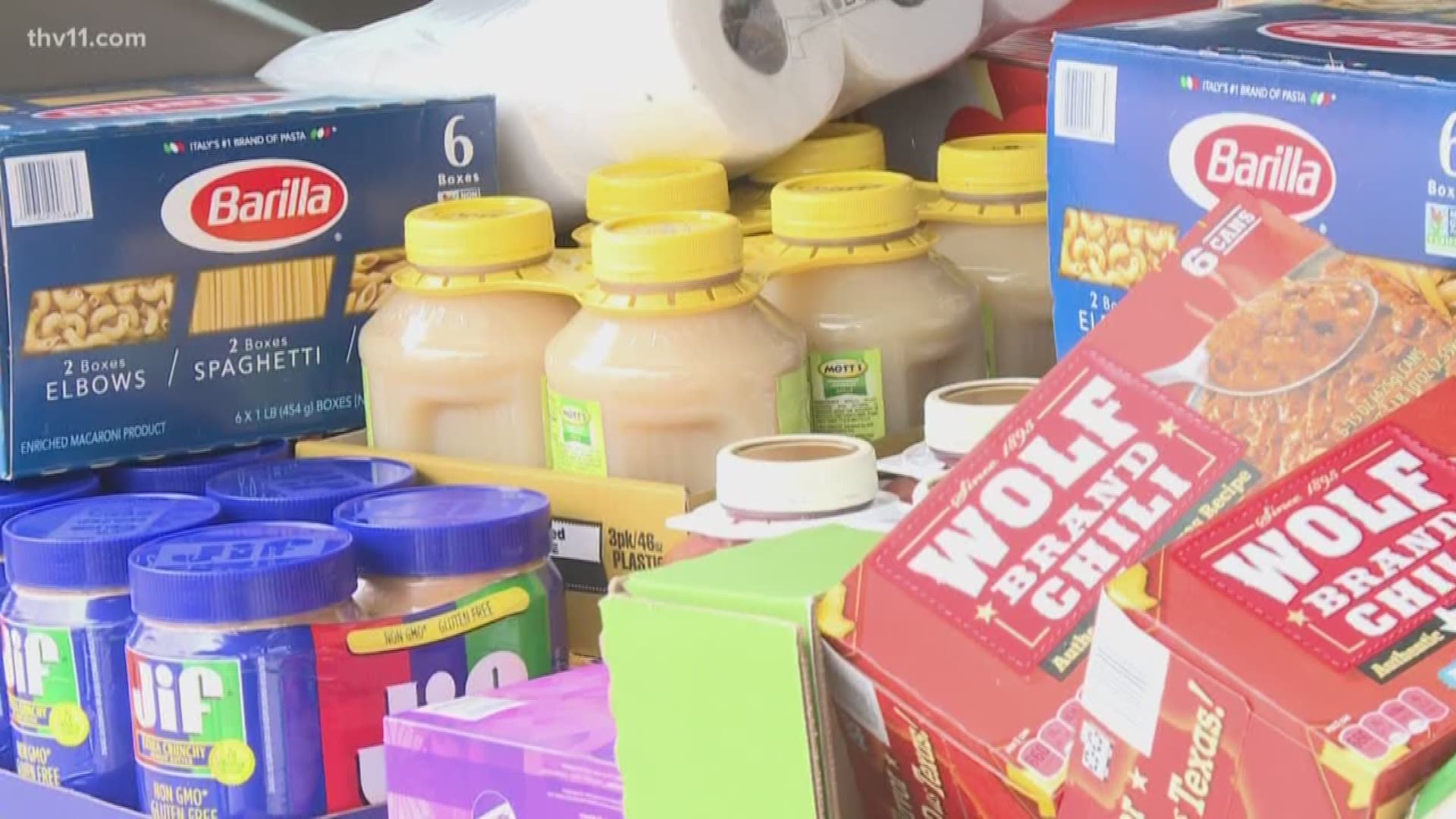 Donations are also pouring into barrels for the city-wide imitative called Little Rock Cares, which will benefit federal workers who are struggling.