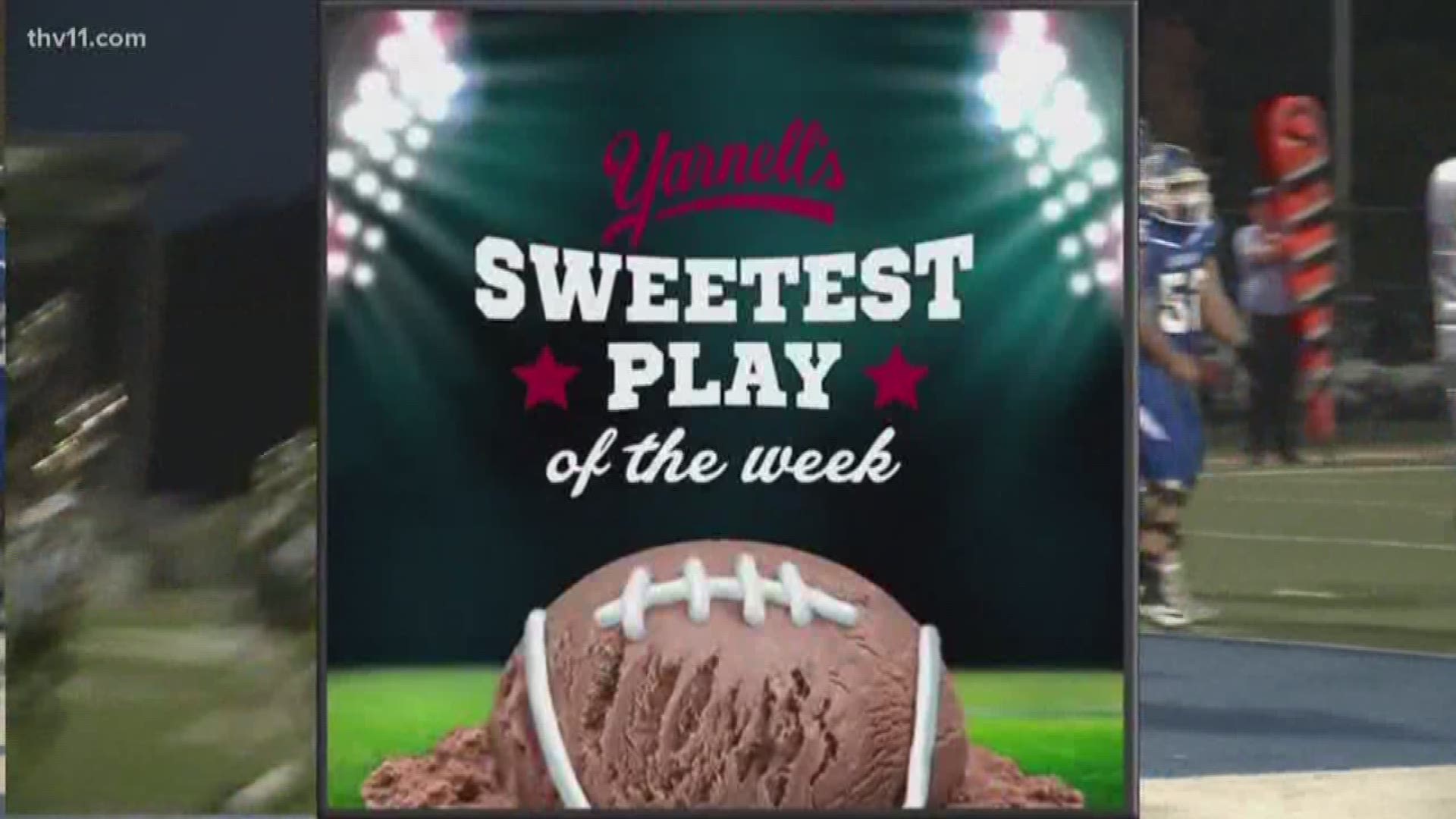 The Little Rock Christian Warriors won an ice cream party courtesy of Yarnell's thanks to senior running back, Kendel Givens, winning the Sweetest Play of the Week