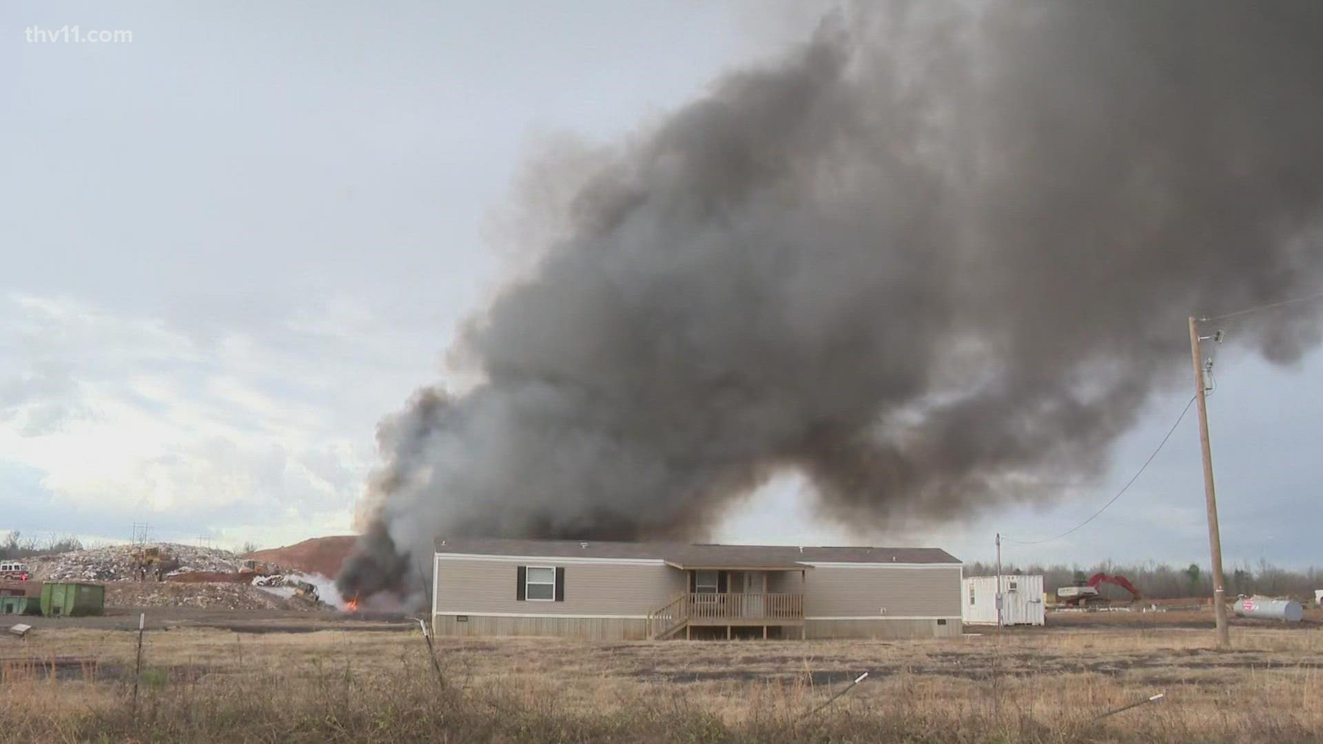 Michael Aaron delivers the top stories for Feb. 1, including a large landfill fire in Mayflower.