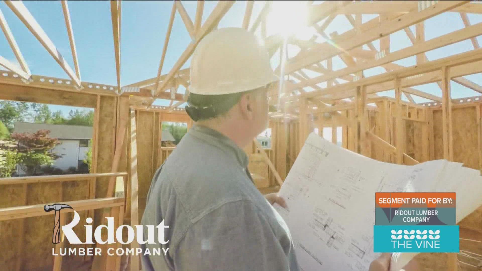 SEGMENT PAID FOR BY: Ridout Lumber Company. Learn more at ridoutlumber.com!