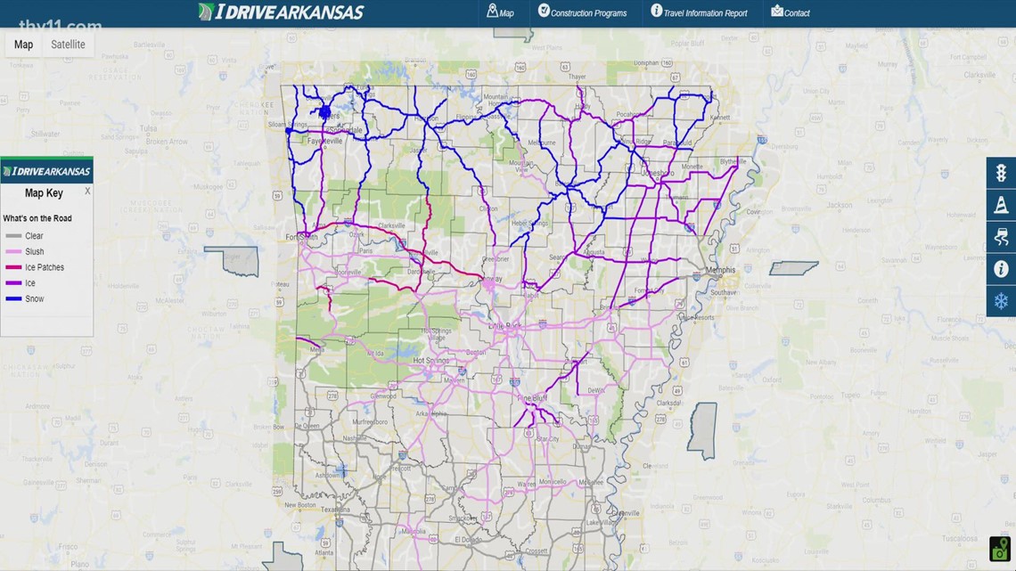 Latest road conditions with ARDOT | thv11.com