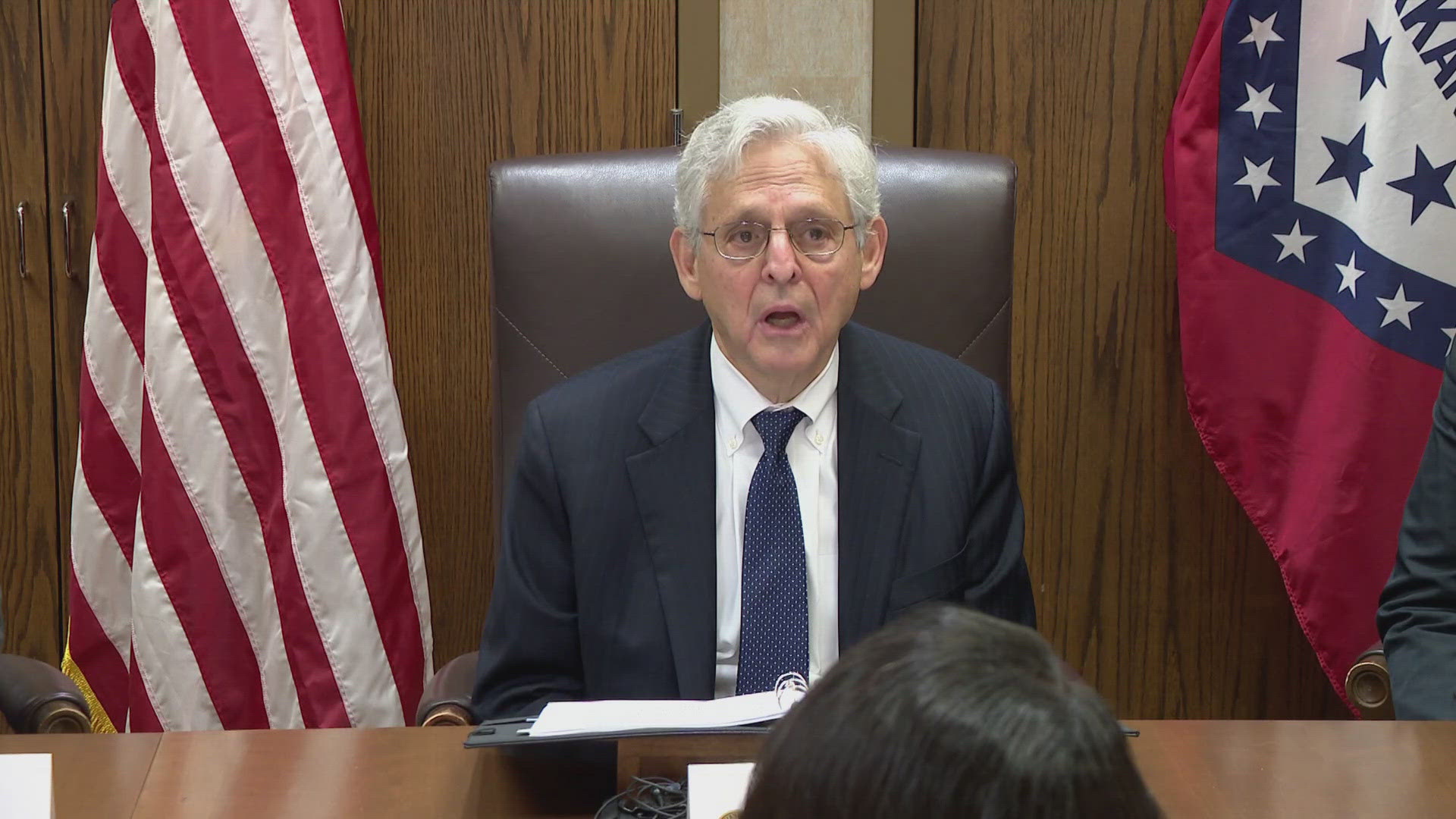 US Attorney General Merrick Garland met with a room full of state and federal officials in Arkansas to talk violent crimes and efforts to stop it.