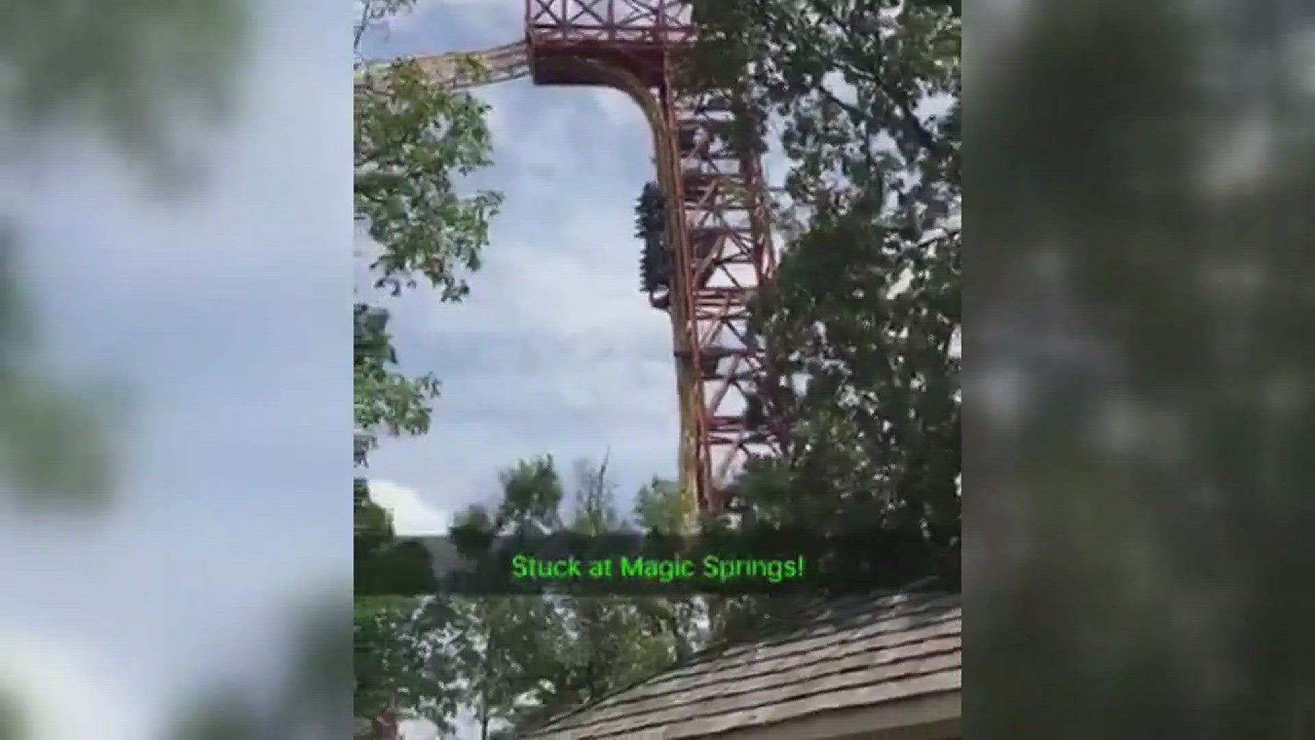 Passengers stuck on Magic Springs roller coaster
