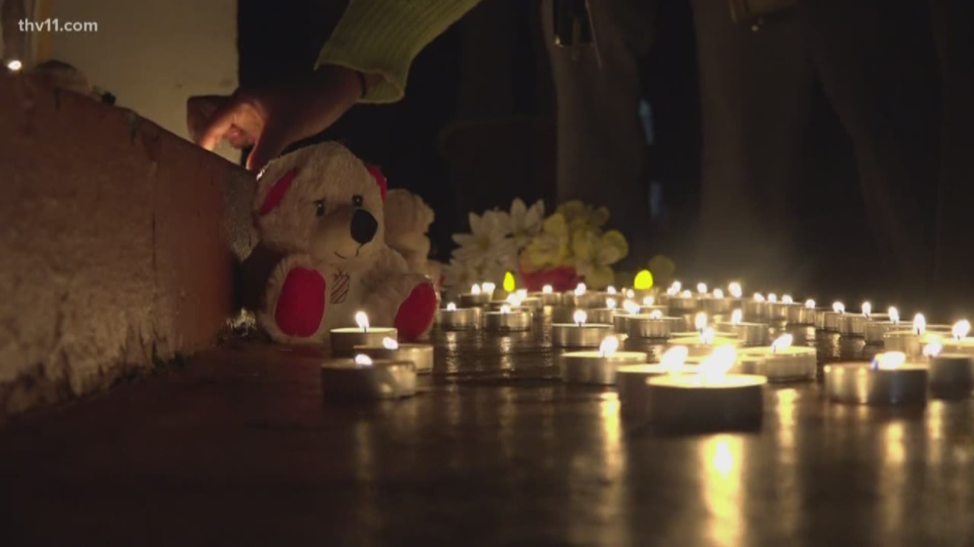 An emotional candlelight vigil was held at UAPB for two students lost in a tragic accident.
