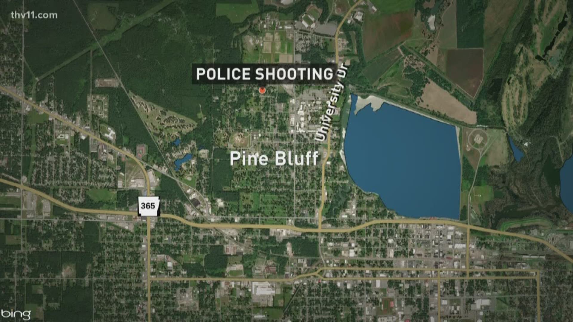 A Pine Bluff man is dead after an officer-involved shooting last night.