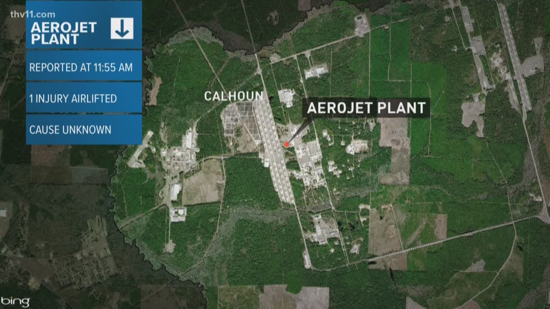 Investigators are looking into an explosion at the Aerojet Plant new East Camden, Arkansas.