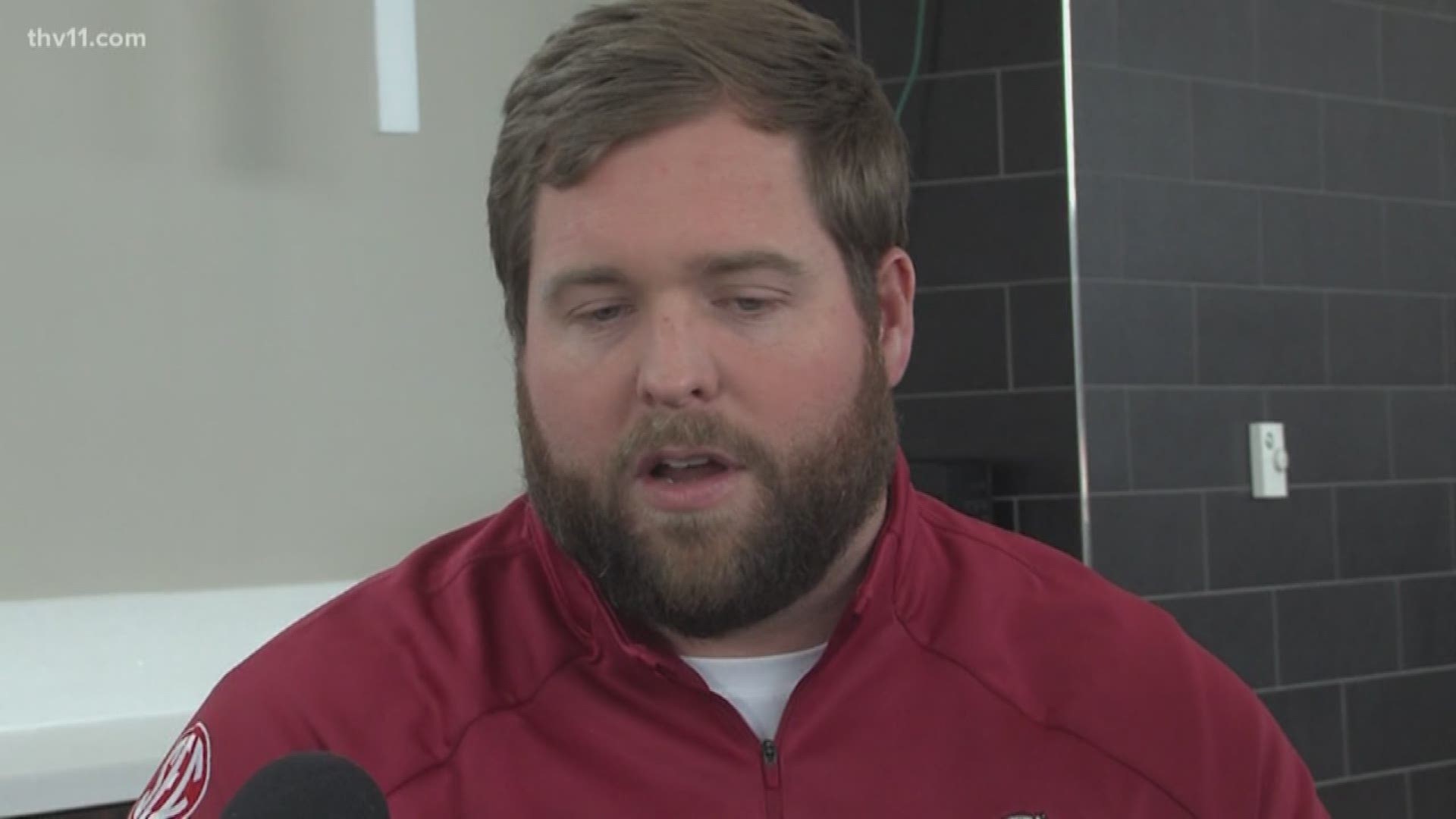 Razorback offensive line setting new mentality for 2019