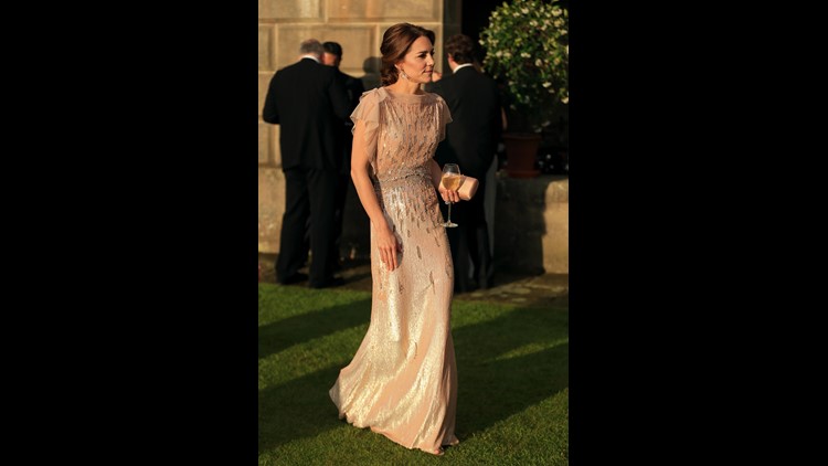 This Jenny Packham dress was too gorgeous for Duchess Kate to just wear once | thv11.com This Jenny Packham dress was too gorgeous for Duchess Kate to just wear once | thv11.com
