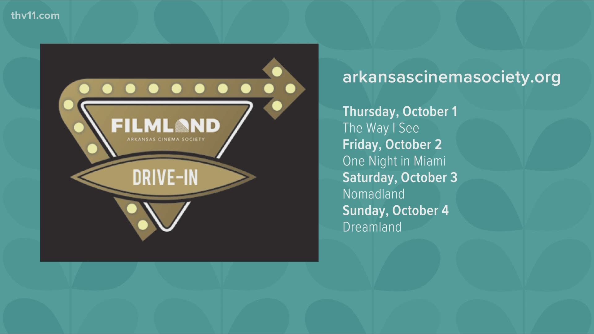 Arkansas Cinema Society's Filmland 2020 will be a drive-in film festival. It will run October 1-4 and offer additional digital experience options for members only.