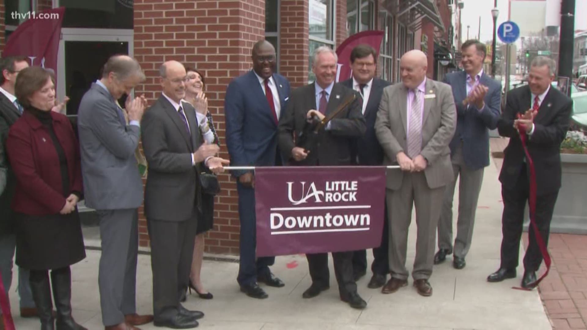 The University of Arkansas at Little Rock expands operations with a grand opening for its new downtown location.