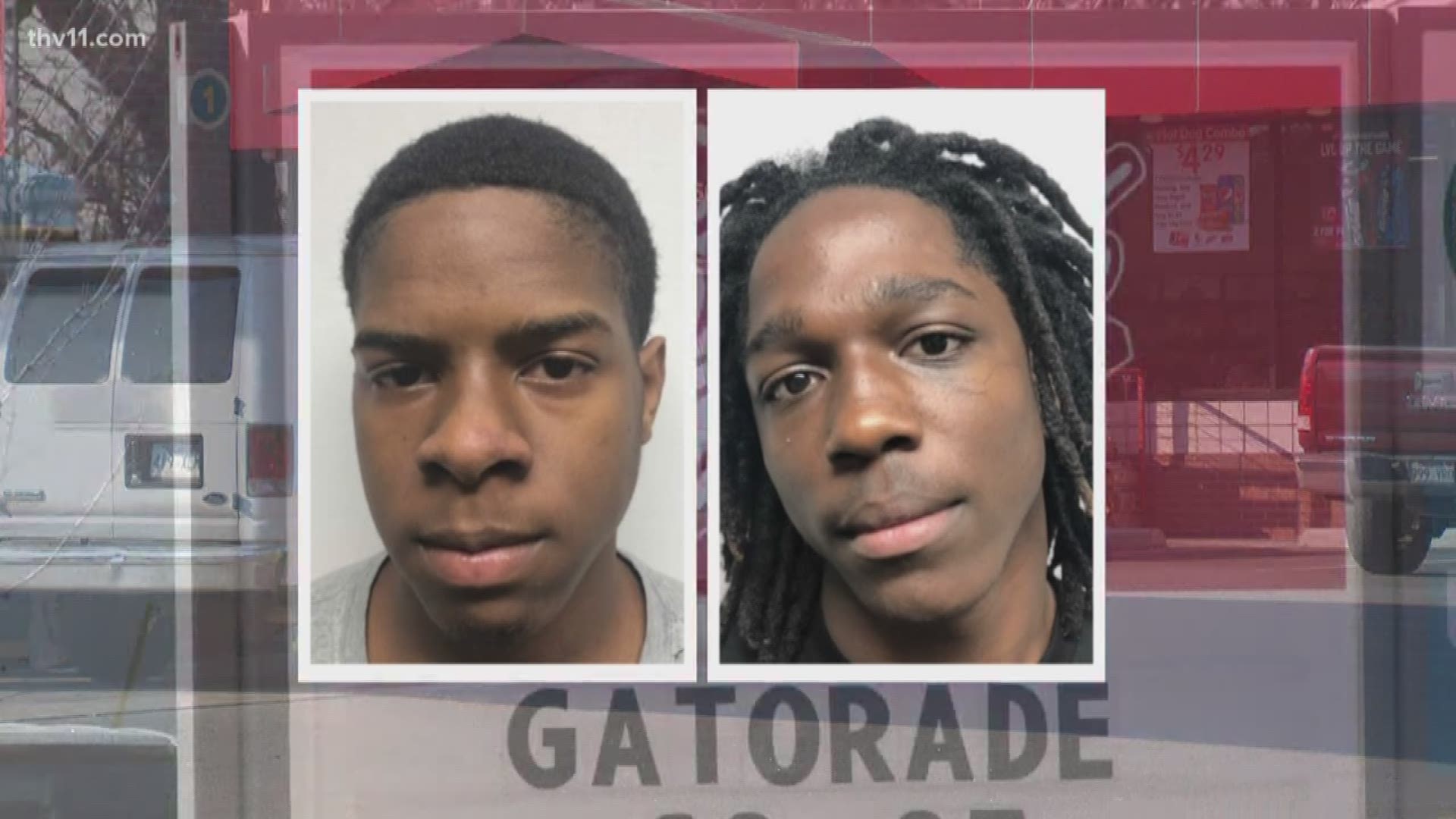 Two of four teens charged with capital murder in the death of U.S. airman Shawn Mckeough at a north little rock convenience store appeared in court this morning.