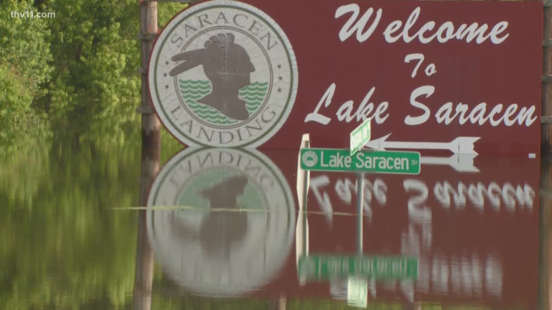 The Arkansas River won't crest in Pine Bluff until later this week and the effects of flooding there are clear.