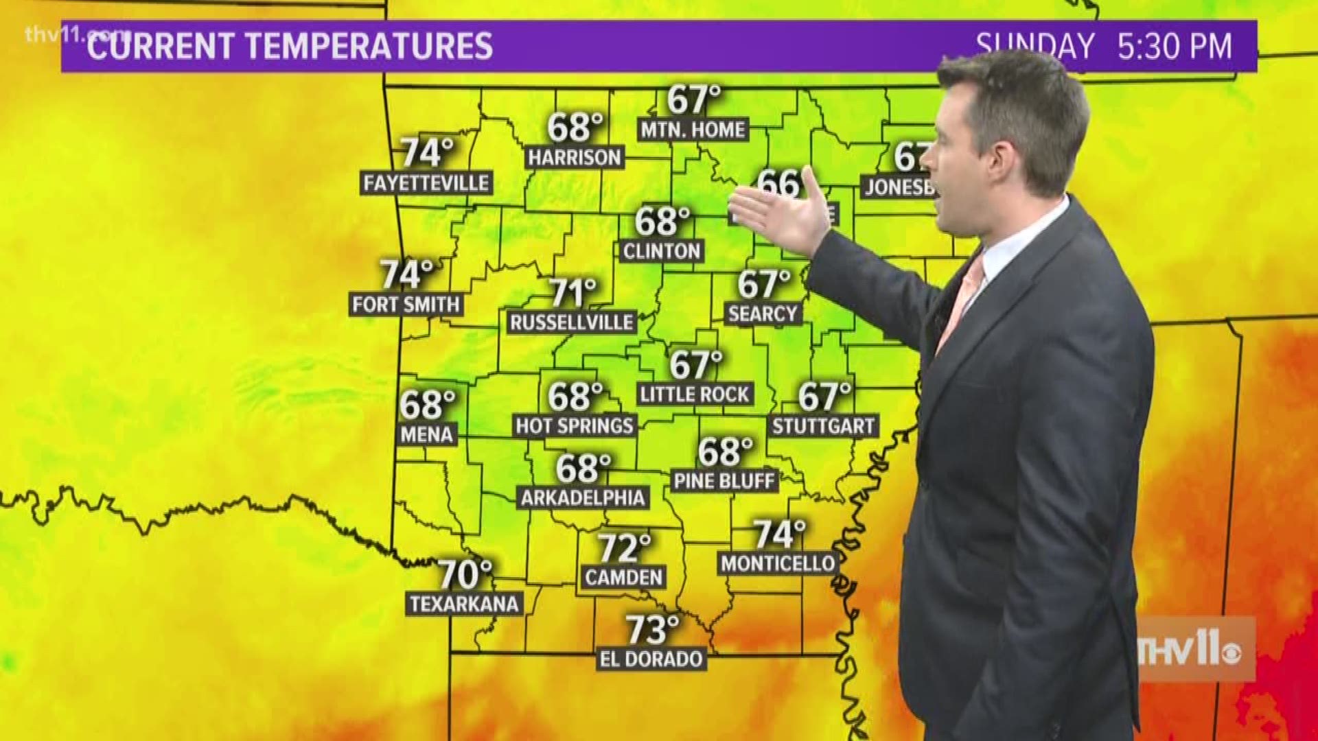 Nathan Scott gives us a look at the upcoming weather.