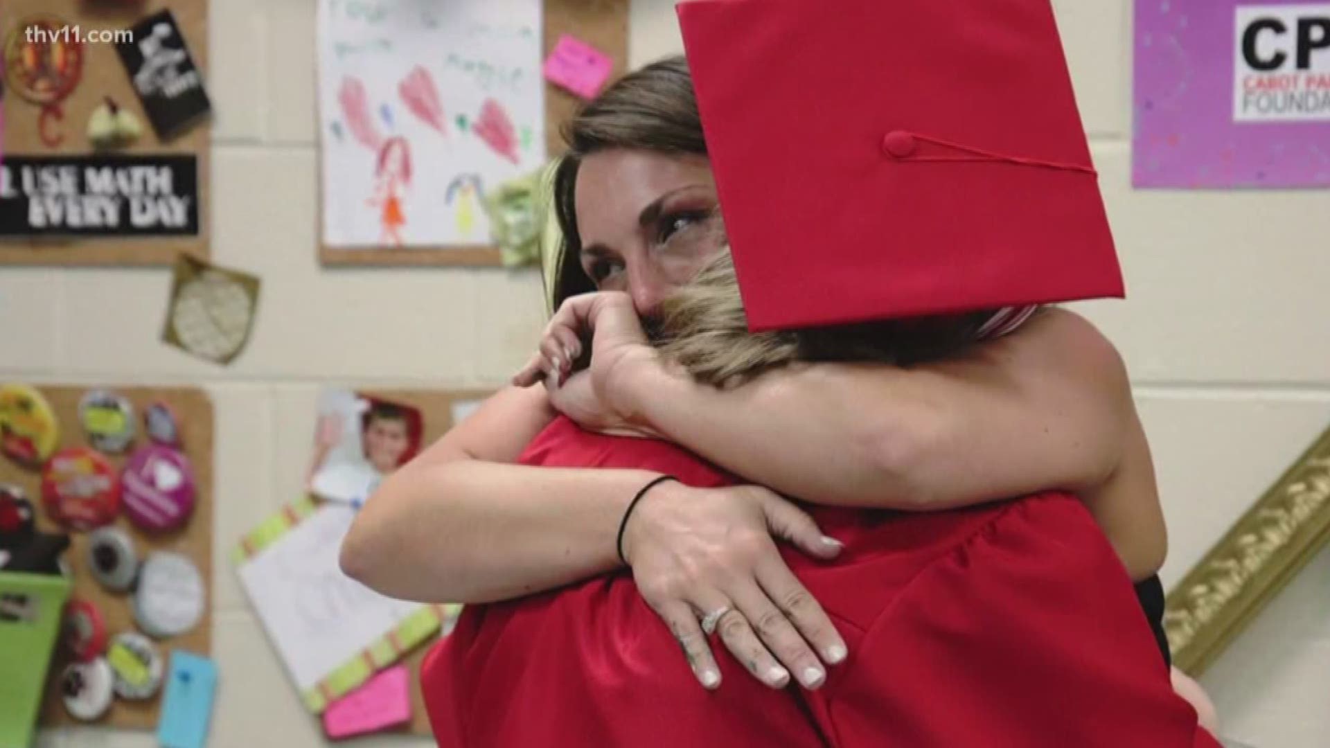 Before walking across the stage, seniors at Cabot High school honored the people who made a big impact on their lives throughout their times on campus. 