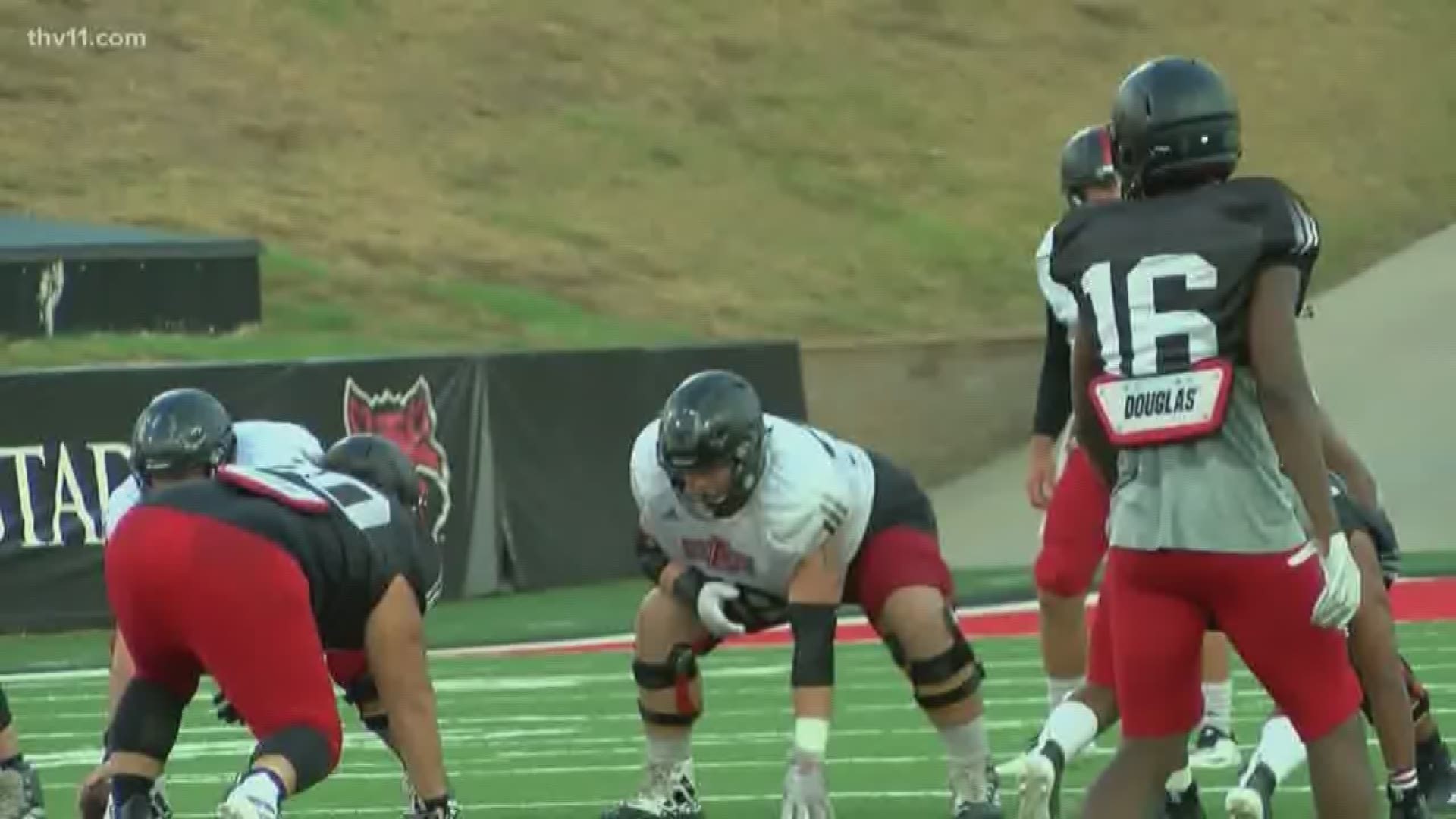 Blake Anderson said that he saw significant offensive improvement between the Red Wolves' first and second scrimmage