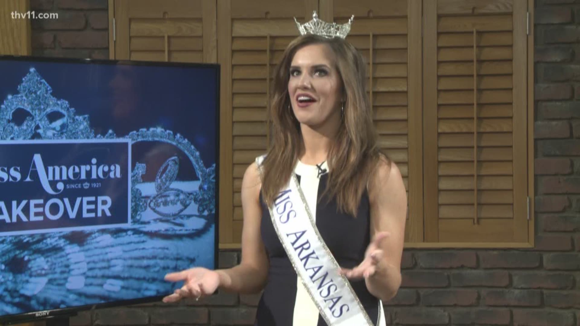 Maggie Benton, reigning Miss Arkansas, shares her thoughts with former Miss Kansas Amanda Jaeger about Miss America's decision to drop swimsuit competition.