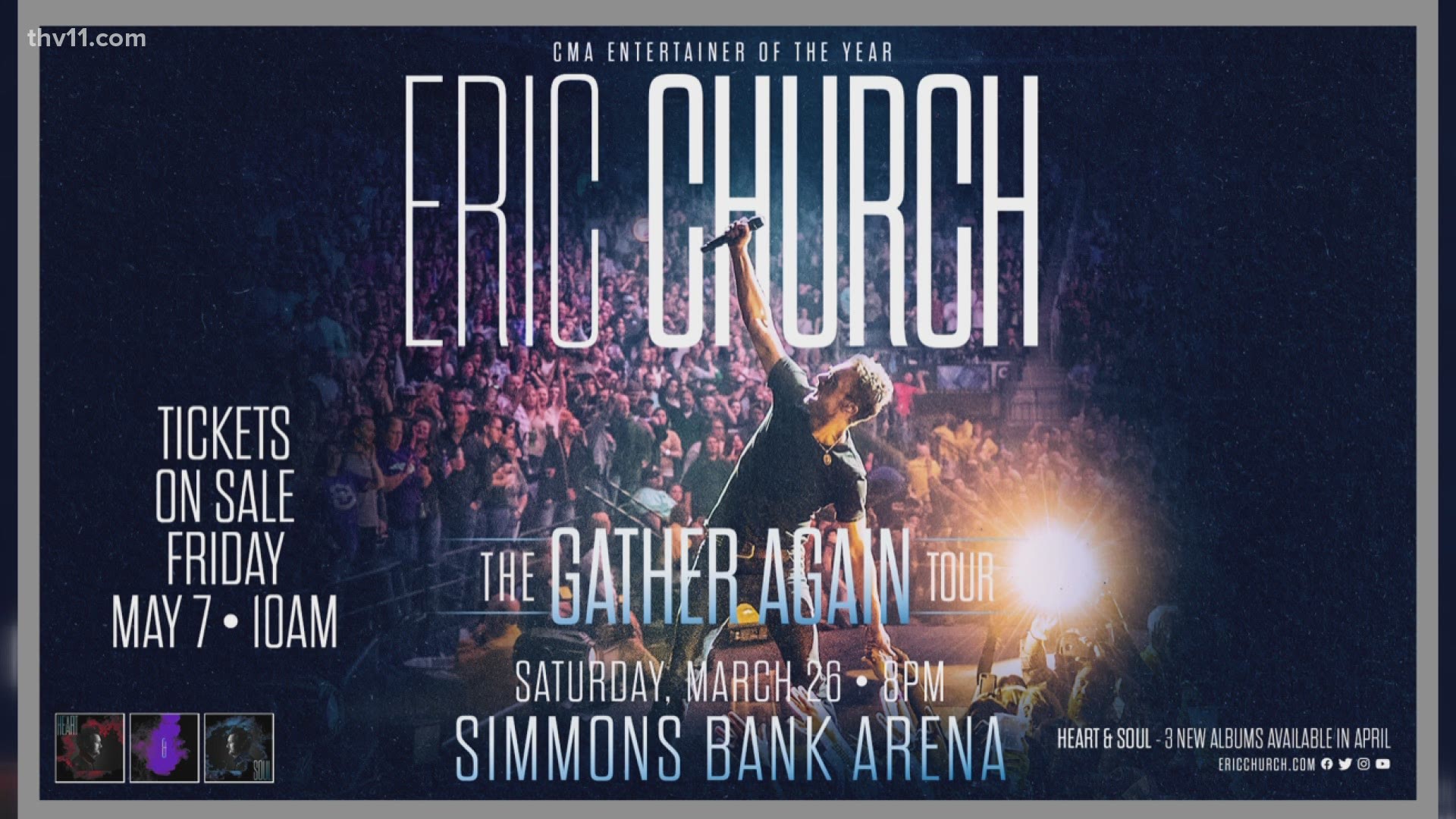 Eric Church is coming to North Little Rock and a company is willing to pay $2,400 for you to watch True Crime.