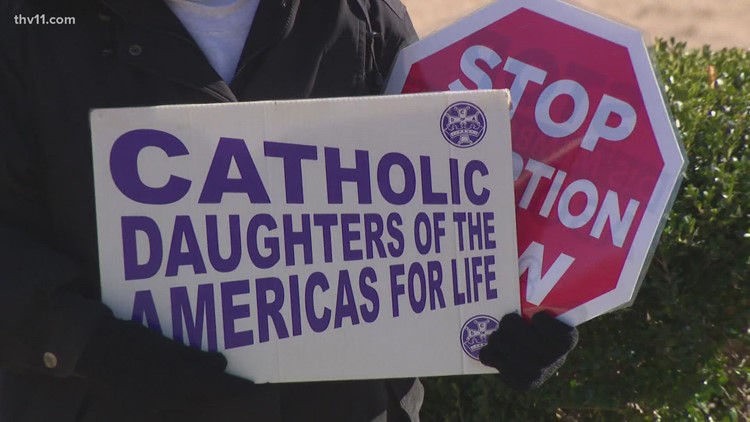 March for Life event in Arkansas