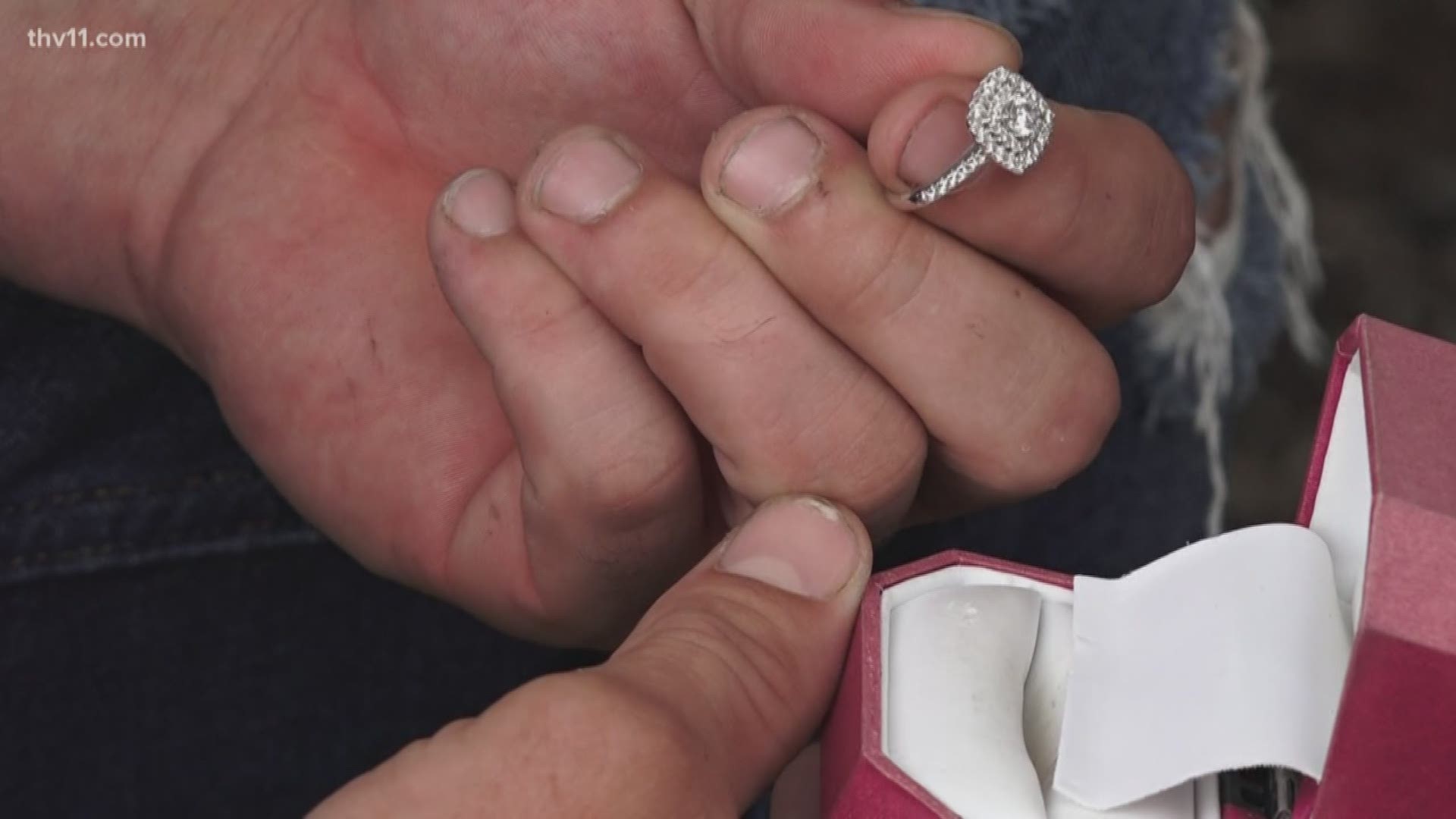 Mike Cowles decided to give away his engagement ring to a worthy couple when he wasn't able to use the ring.