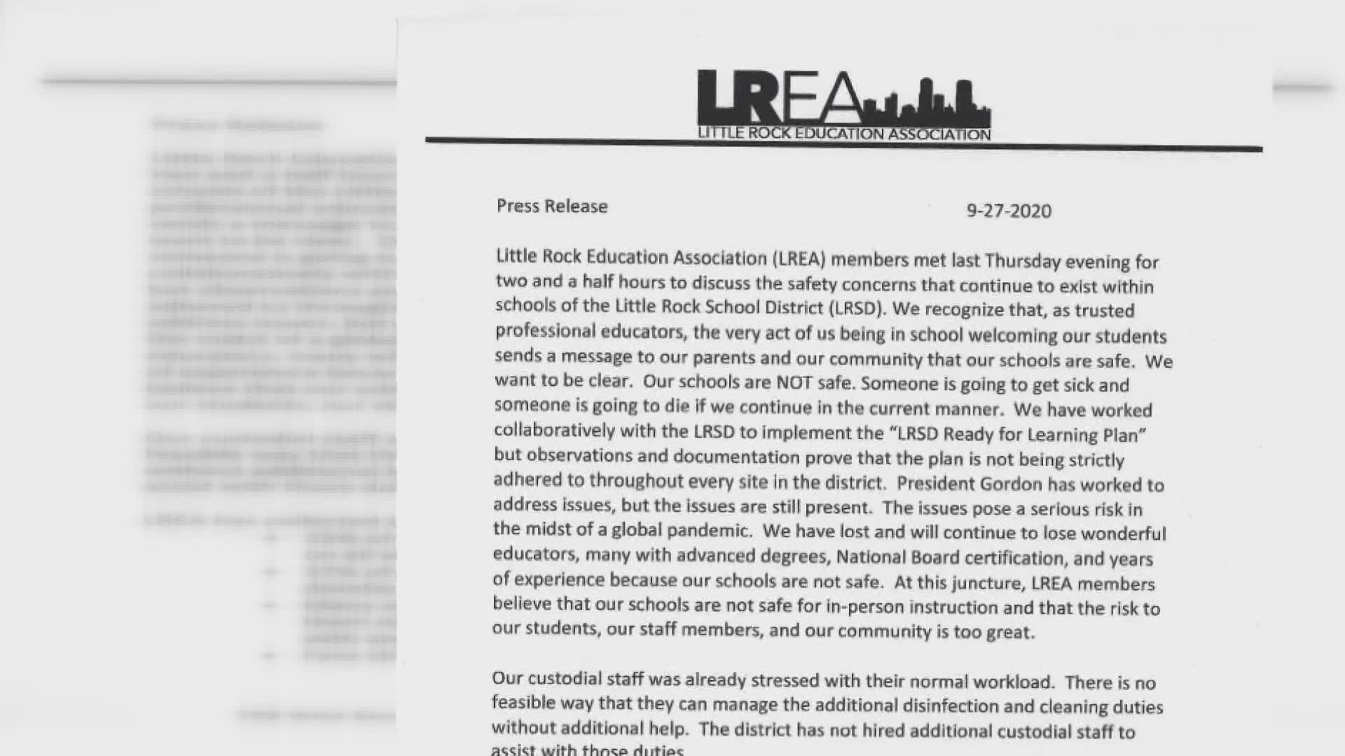 LREA is taking action, with some members refusing to come to class until coronavirus cases started to diminish.